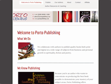 Tablet Screenshot of portopublishing.com